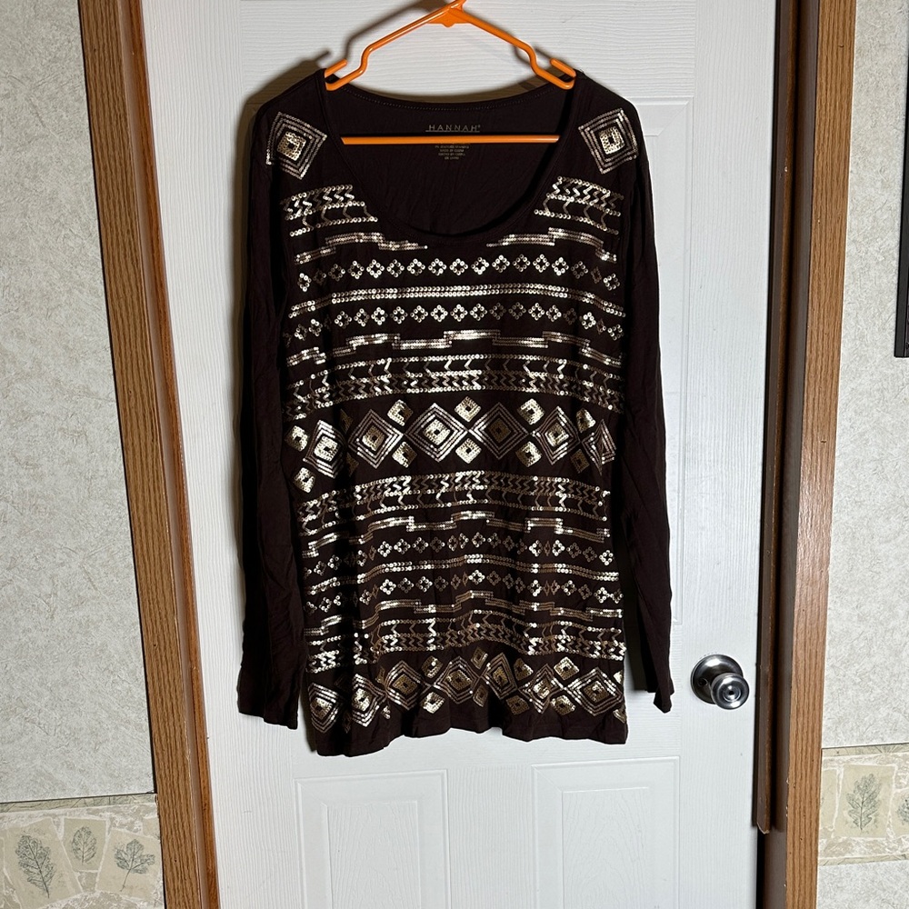 Hannah Chocolate Brown Top